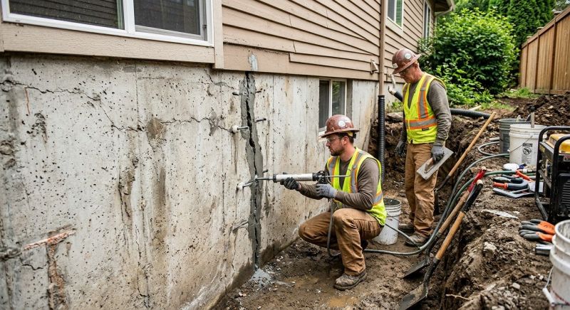 Cracked Foundation Repair in Weymouth, MA