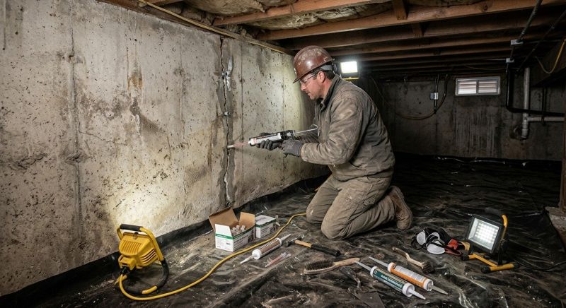 Crawlspace Foundation Repair in Rockland, MA