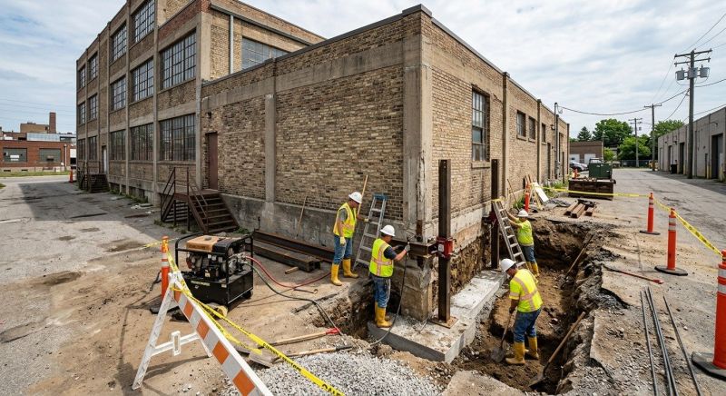 Building Foundation Repair in Roslindale, MA