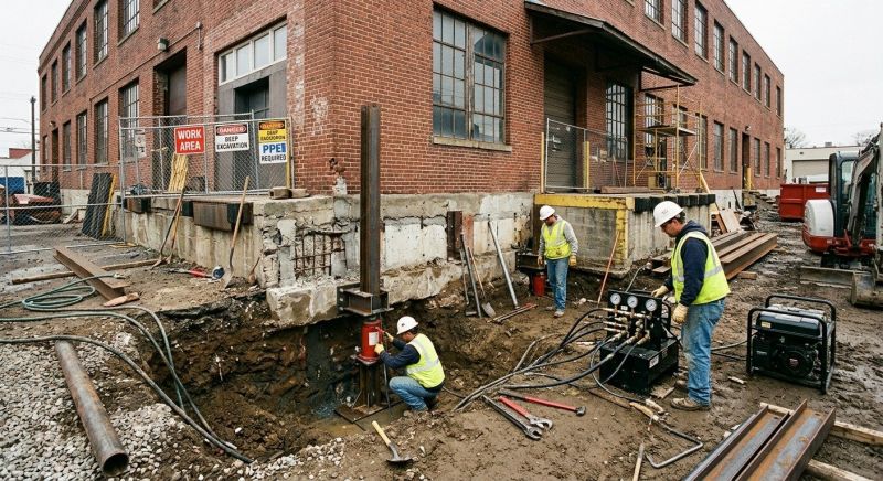 Building Foundation Repair in West Newton, MA
