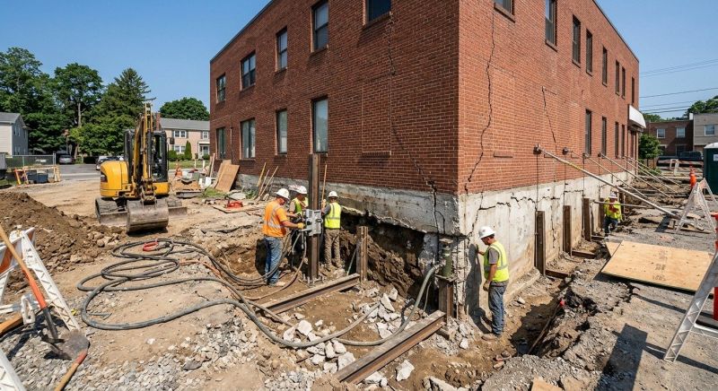 Building Foundation Repair in Weymouth, MA