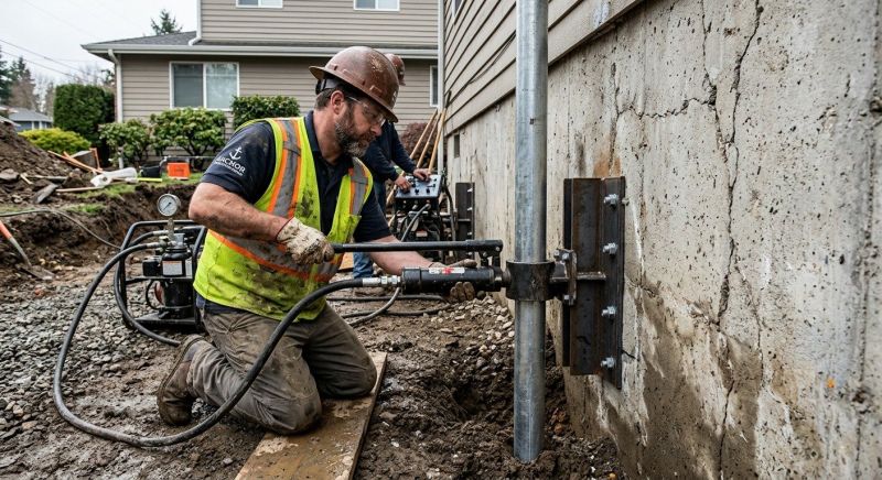 Concrete Foundation Leveling in Raynham, MA