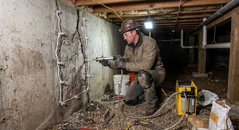 Concrete Foundation Repair in Milton, MA