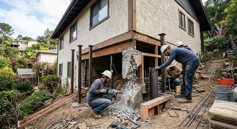 Concrete Foundation Repair in Sharon, MA