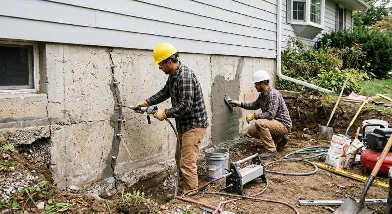 Concrete Foundation Repair in South Weymouth, MA