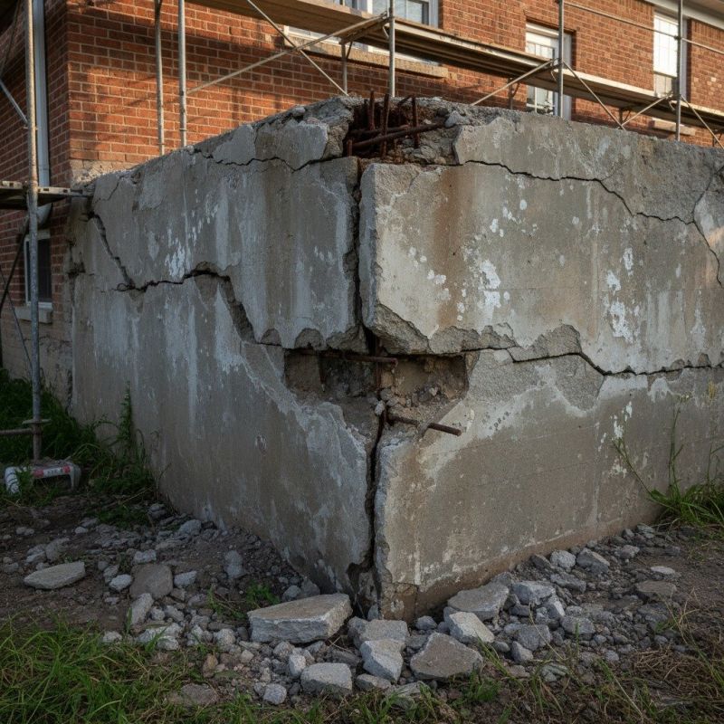 Cracked Foundation Repair in Winchester, MA