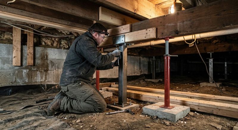 Crawlspace Structural Repair in Quincy, MA