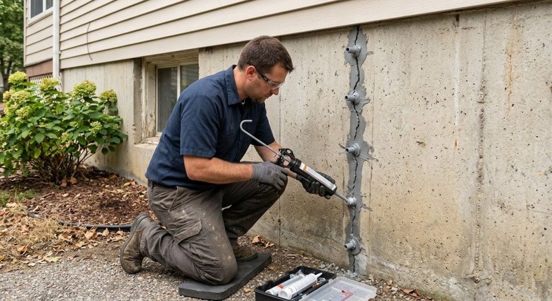Foundation Crack Sealing in Quincy, MA