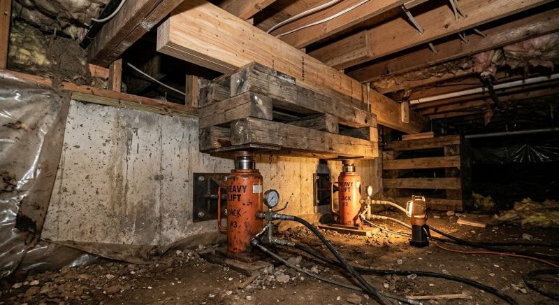 Foundation Jacking in Roslindale, MA