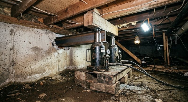 Foundation Jacking in Sherborn, MA