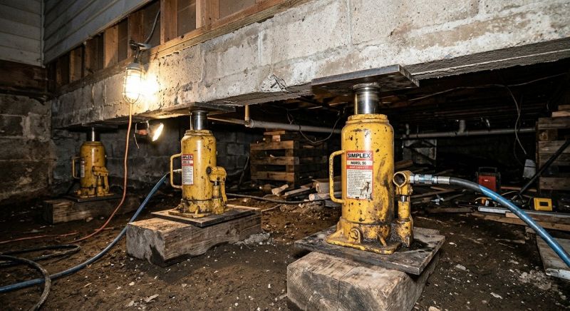 Foundation Jacking in Sudbury, MA