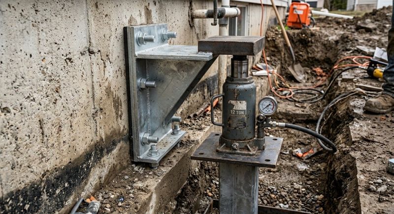 Foundation Jacking in Wilmington, MA