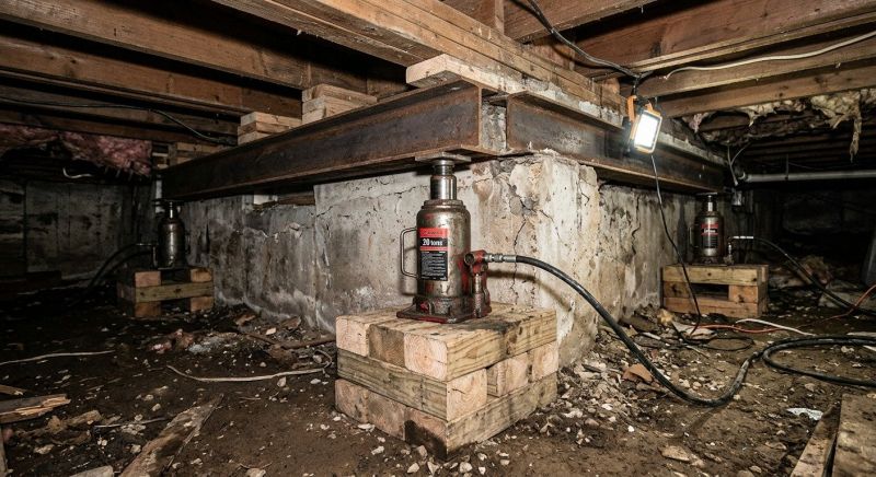 Foundation Jacking in Wrentham, MA