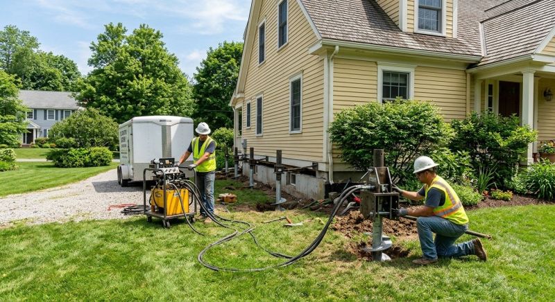 Foundation Lifting in Billerica, MA