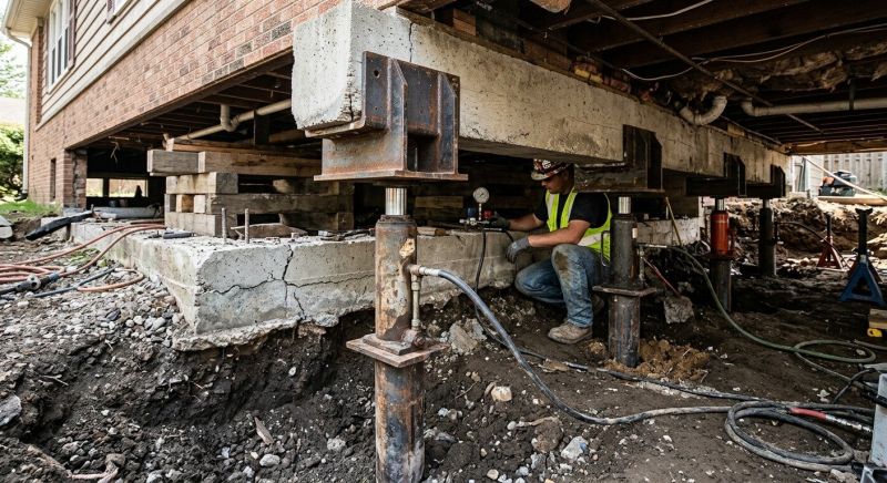 Foundation Lifting in Sharon, MA