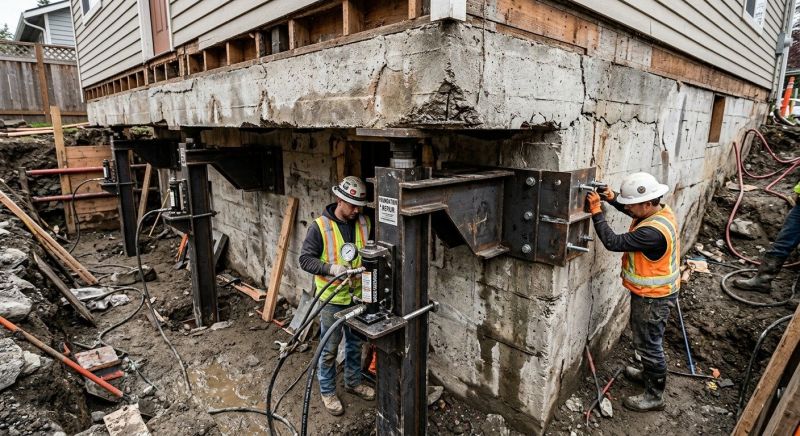 Foundation Lifting in South Easton, MA