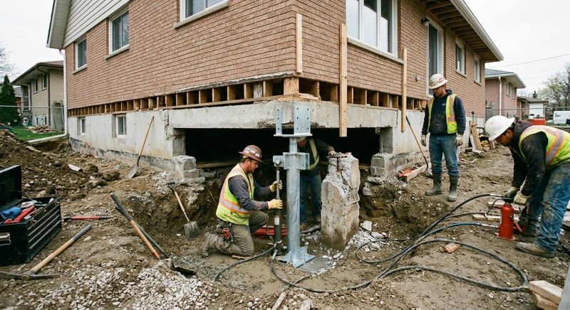 Foundation Pier Repair in Quincy, MA