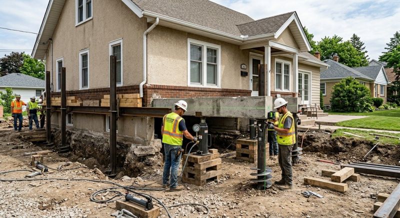 Foundation Releveling in Quincy, MA
