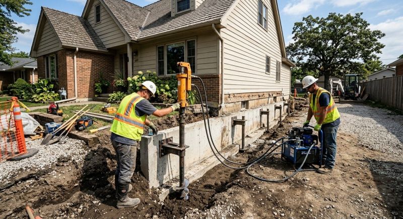 Foundation Stabilizing in Braintree, MA