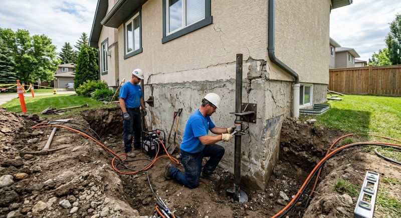 Helical Piers Installation in Quincy, MA