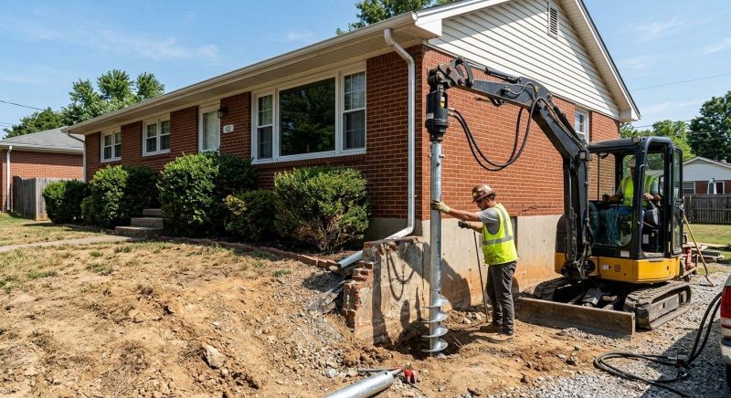 Helical Pile Installation in Quincy, MA