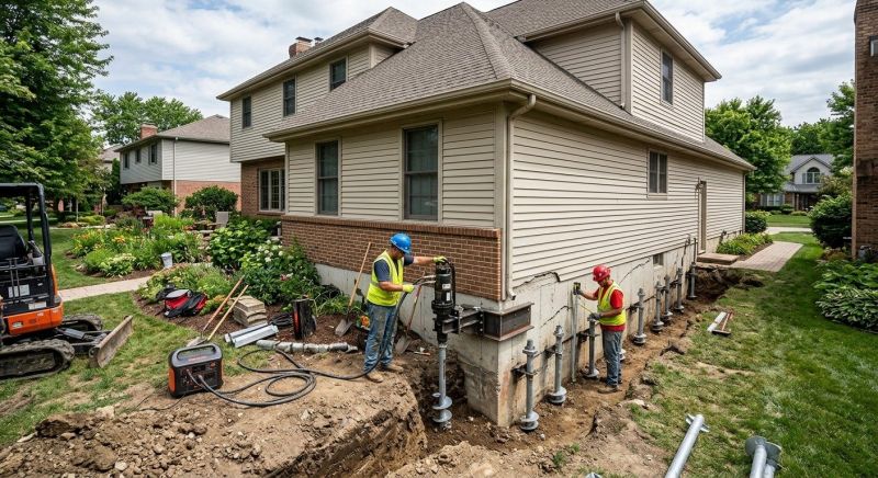Helical Pile Installation in Quincy, MA