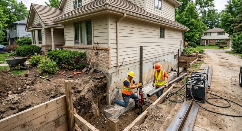 House Foundation Repair in Norfolk County, MA