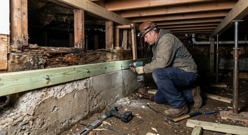 Sinking Foundation Repair in Chestnut Hill, MA