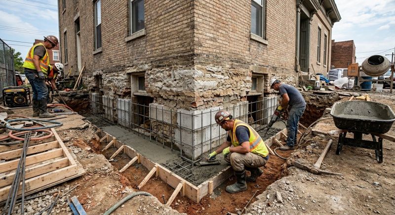 Structural Underpinning in Quincy, MA